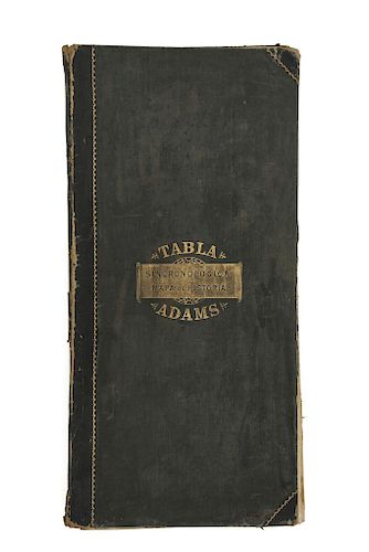 Adams, Sebastian C. Tabla Sincronológica de Historia Universal. México: Jorge Heyser, 1883. Litografía entelada y plegada, 70 x 700.2cm