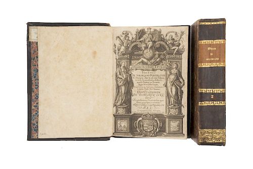 Solorzano Pereira, Ioannes de. De Indiarum Iure. De Iusta Indiarum Occidentalium Inquistione... Matriti, 1629 / 1639. Piezas: 2.
