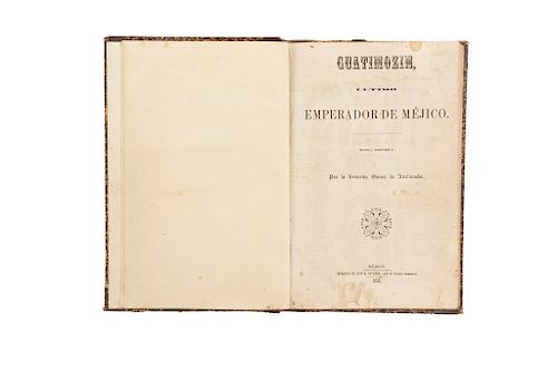 Gómez de Avellaneda, Señorita. Guatimozin, Último Emperador de Méjico. Méjico: Im. de Juan R. Navarro, 1853. Novela Histórica.