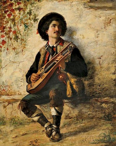 Federico Andreotti (Italian, 1847-1930)      Zither Player