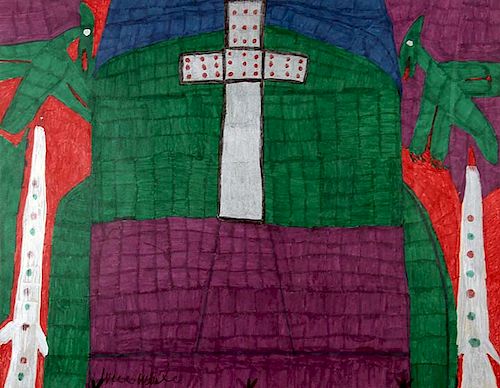Outsider Art, Willie White, Cross and Rockets