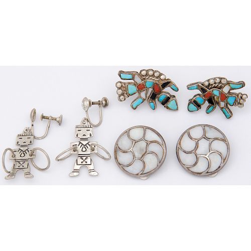 Navajo and Zuni Earrings