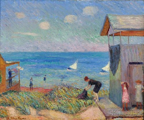 William Glackens (American, 1870-1938)      A Cape Cod Shore ,  1908