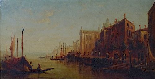 Italian school "Venice" Oil Painting