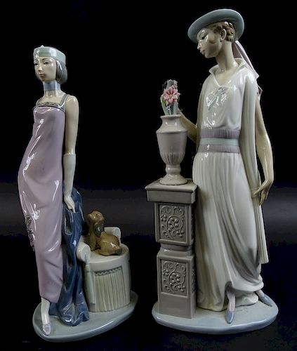 Collection of 2 Lladro Porcelain Women