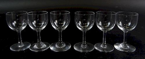 (5) Five Baccarat Crystal Shot Glasses