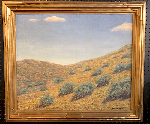 Mid 20th Century California Landscape Oil/Canvas