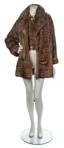 * A Fendi Fur Jacket and Halter, No size.