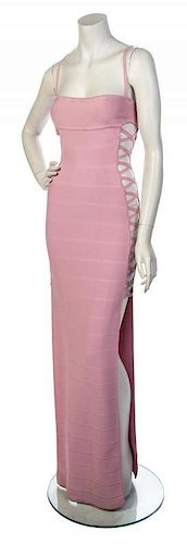 * A Rose Halter Bandage Dress, No size.
