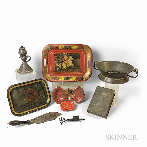 Small Group of Early Tin Items