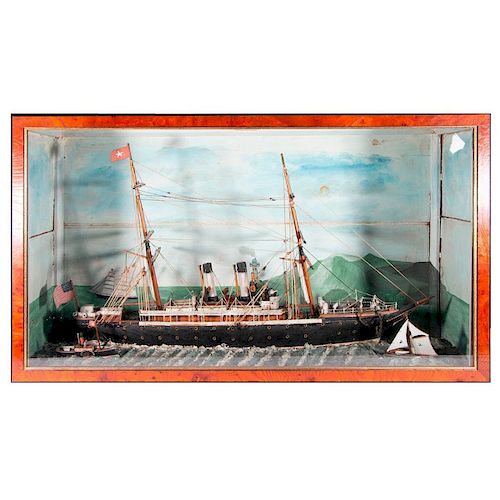 A 19th century nautical diorama.