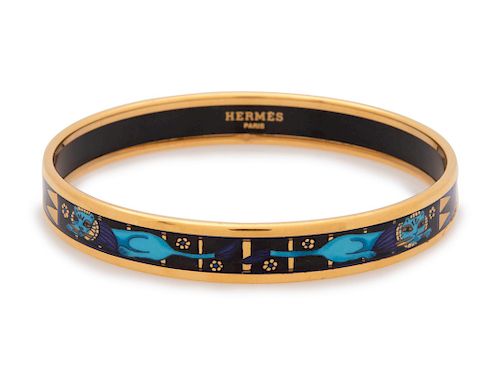 An Hermes Narrow Enameled Bracelet, 2000s