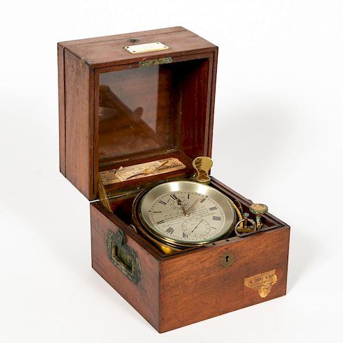 A. Johannsen & Co. Ship's Chronometer in Case