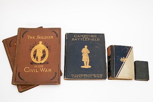 Collection of Five Civil War and Military Books