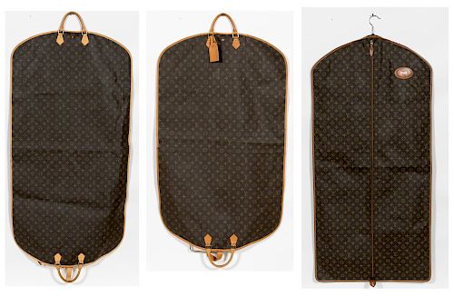Three Louis Vuitton Monogram Garment Covers