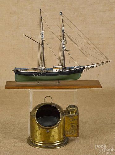 Ship model of the Newsboy, early 20th c., 15 1/