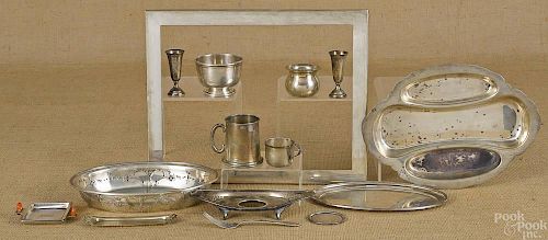 Group of sterling silver tablewares, 67.8 ozt.