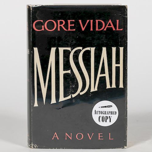 Gore Vidal "Messiah", 1st Edition w/ Signed Plate