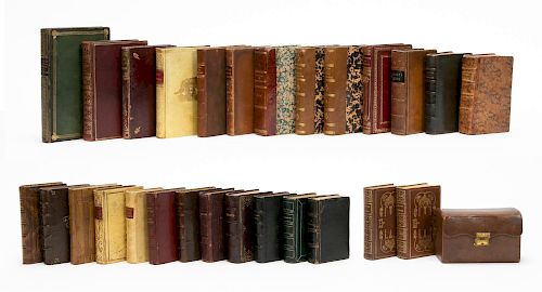 Twenty-Seven, 18th, 19th & 20th C. Leather Books