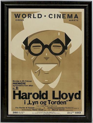 Harold Lloyd, "In Lightning and Thunder" Poster