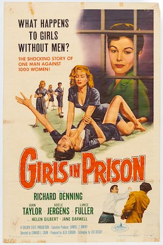 "Girls In Prison" 1956 Original Movie Poster