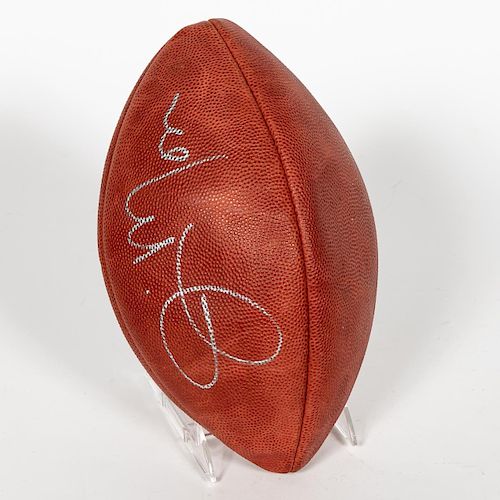J'Mon Moore, Autographed NFL Wilson Football