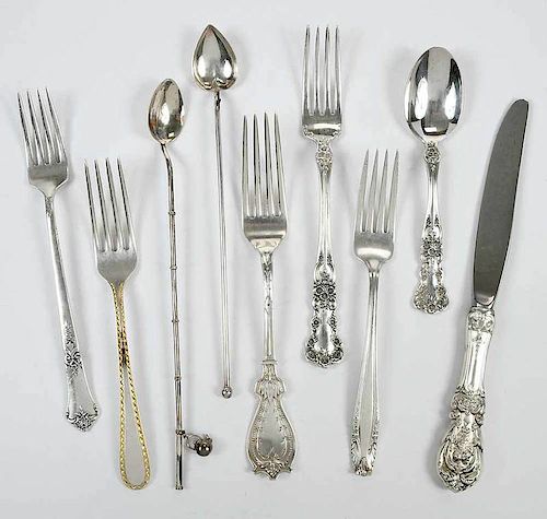 35 Pieces Assorted Sterling Flatware