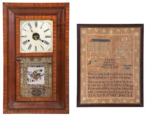 Signed Verse Sampler with Wall Clock