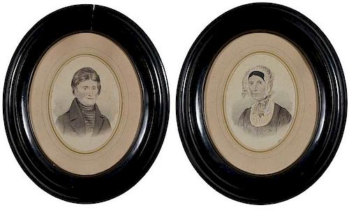 Pair of German Portrait Miniatures