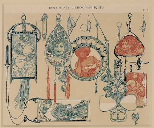 ALPHONSE MUCHA (1860-1939) DOCUMENTS LITHOGRAPHIQUES