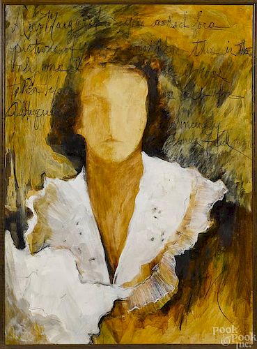 Molly Dee (American b. 1938), oil on canvas portr