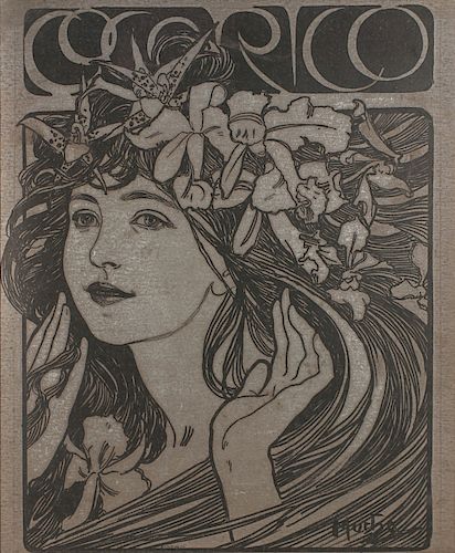 ALPHONSE MUCHA (1860-1939) COCORICO ILLUSTRATED COVER
