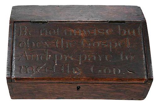 Traveling Minister's Box, Dated 1833