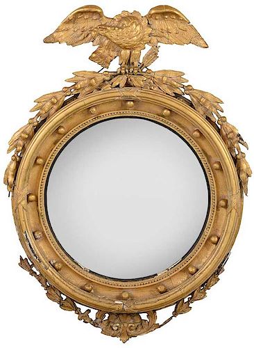 Classical Style Eagle Decorated Convex Mirror