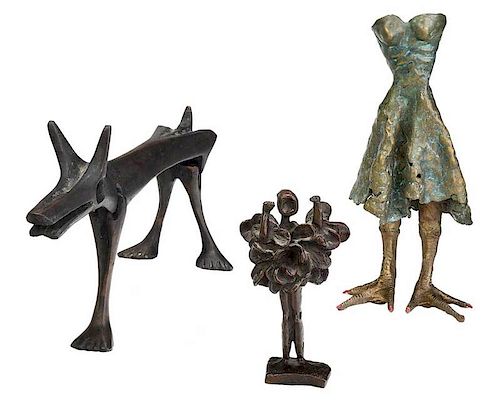 Three Surreal Figural Sculptures