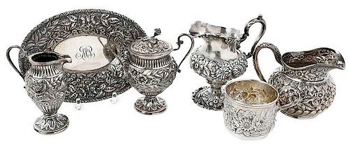 Six Assorted Sterling Table Items