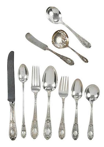 Fontaine Sterling Flatware, 93 Pieces