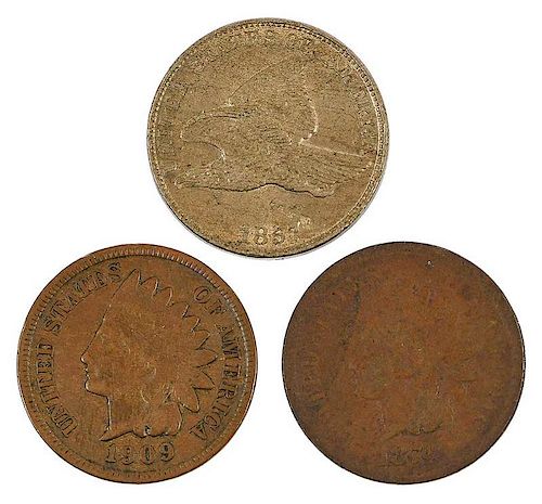 Run of U.S. Flying Eagle and Indian Head Cents