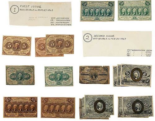 Group of U.S. Fractional Currency