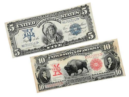 U.S. Currency Chief Oncpapa and Bison Notes