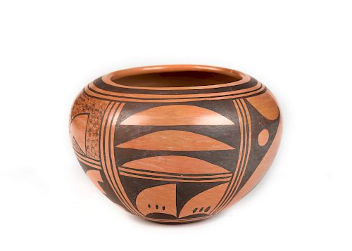Frieda Poleahla, Hopi, Monochrome Pot