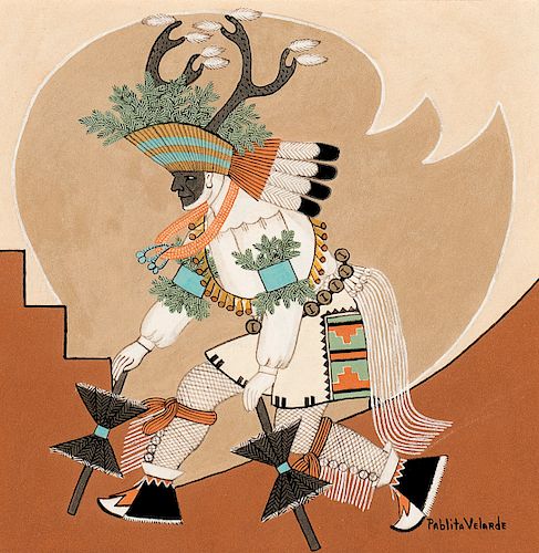 Pablita Velarde (Tse Tsan), Deer Dancer
