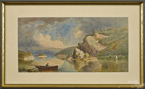 John A. Cook (American 1870-1936), watercolor lan