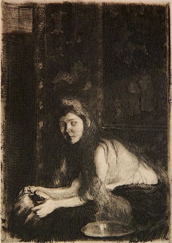 Albert Besnard etching