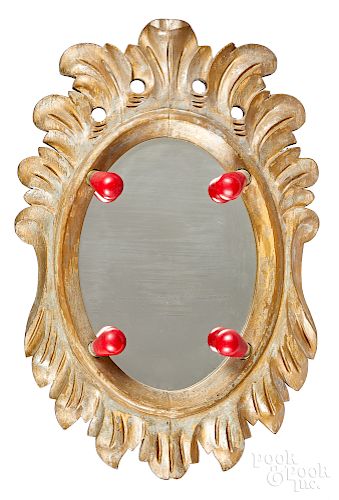 Giltwood carnival carousal mirror