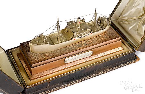 John Wanamaker presentation Thelma ship model