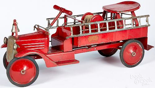 Keystone pressed steel Ride-em Fire Truck