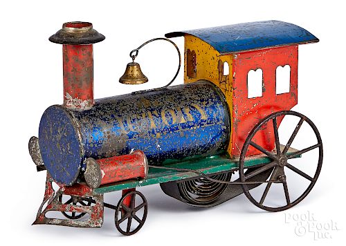 Ives early American tin Victory clockwork train