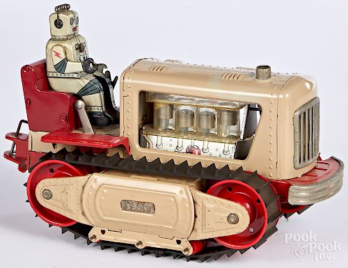 Japanese robot bulldozer battery op