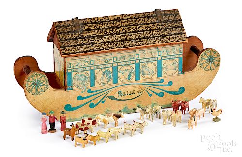 Bliss Noah's Ark with carved wooden animals